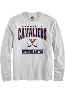 Rally Virginia Cavaliers White Swimming &amp; Diving Long Sleeve T Shirt