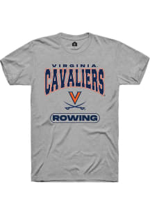 Rally Virginia Cavaliers Grey Rowing Short Sleeve T Shirt