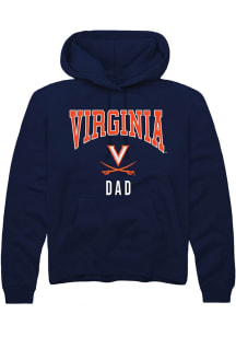 Rally Virginia Cavaliers Mens Navy Blue Dad Long Sleeve Hoodie