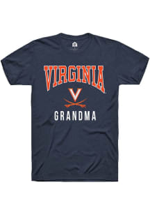 Rally Virginia Cavaliers Navy Blue Grandma Short Sleeve T Shirt