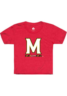 Youth Maryland Terrapins Red Rally Primary Short Sleeve T-Shirt