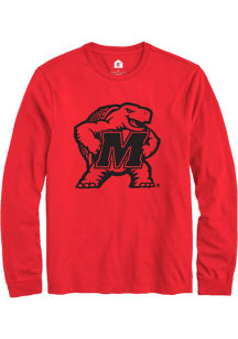 Mens Maryland Terrapins Red Rally Alt Logo Tee