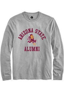 Rally Arizona State Sun Devils Grey Alumni Arch Long Sleeve T Shirt