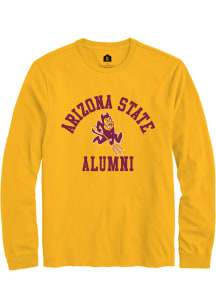 Rally Arizona State Sun Devils Gold Alumni Arch Long Sleeve T Shirt