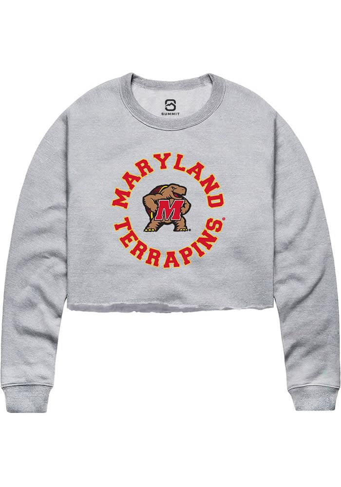 【MODERNIF】Maryland Lettering Sweatshirt mens-colosseum-red-maryland-