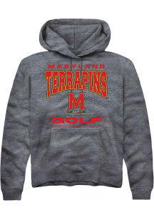 Mens Maryland Terrapins Charcoal Rally Golf Hooded Sweatshirt