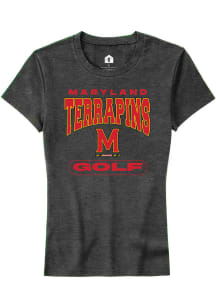 Maryland Terrapins Charcoal Rally Golf Short Sleeve T-Shirt