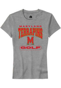 Maryland Terrapins Grey Rally Golf Short Sleeve T-Shirt