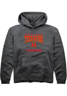 Youth Maryland Terrapins Charcoal Rally Lacrosse Long Sleeve Hooded Sweatshirt