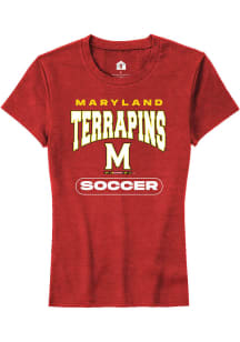 Maryland Terrapins Red Rally Soccer Short Sleeve T-Shirt