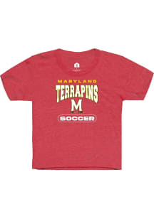 Youth Maryland Terrapins Red Rally Soccer Short Sleeve T-Shirt