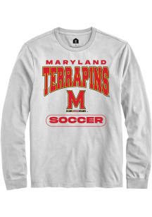 Mens Maryland Terrapins White Rally Soccer Tee