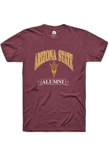 Rally Arizona State Sun Devils Maroon Alumni Banner Short Sleeve T Shirt