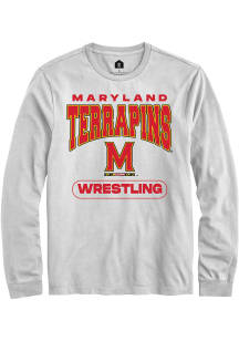 Mens Maryland Terrapins White Rally Wrestling Tee