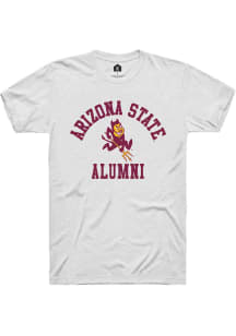 Rally Arizona State Sun Devils White Alumni Arch Short Sleeve T Shirt