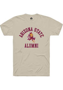 Rally Arizona State Sun Devils Tan Alumni Arch Short Sleeve T Shirt