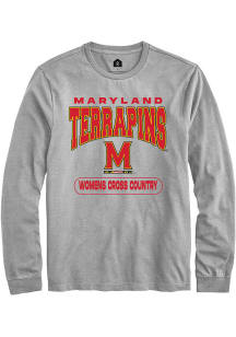 Mens Maryland Terrapins Grey Rally Womens Cross Country Tee