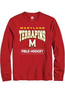 Mens Maryland Terrapins Red Rally Field Hockey Tee