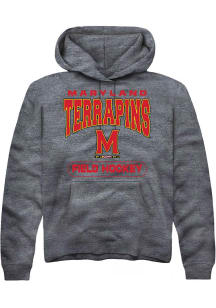 Mens Maryland Terrapins Charcoal Rally Field Hockey Hooded Sweatshirt