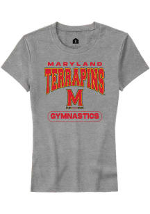 Maryland Terrapins Grey Rally Gymnastics Short Sleeve T-Shirt