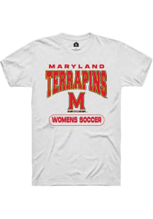 Maryland Terrapins White Rally Womens Soccer Short Sleeve T Shirt