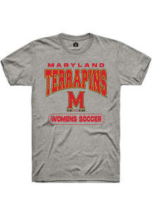 Maryland Terrapins Grey Rally Womens Soccer Short Sleeve T Shirt