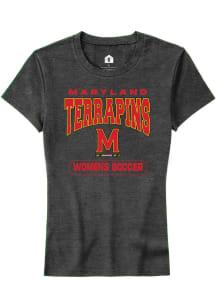 Maryland Terrapins Charcoal Rally Womens Soccer Short Sleeve T-Shirt