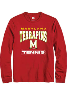 Mens Maryland Terrapins Red Rally Tennis Tee