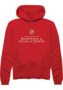Summit Sportswear Maryland Terrapins Mens Red College of Behavioral and Social Sciences Long Sleev..