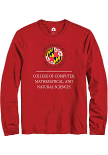 Mens Maryland Terrapins Red Rally College of Computer, Mathematical, and Natural Sciences Tee