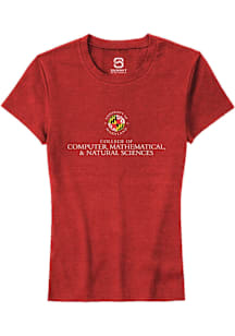 Summit Sportswear Maryland Terrapins Womens Red College of Computer, Mathematical, and Natural Sci..