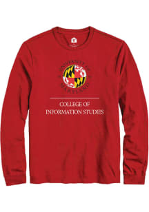 Mens Maryland Terrapins Red Rally College of Information Studies Tee