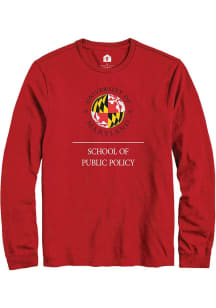 Mens Maryland Terrapins Red Rally School of Public Policy Tee