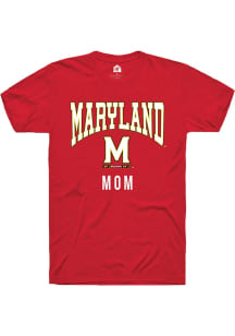 Maryland Terrapins Red Rally Mom Short Sleeve T Shirt