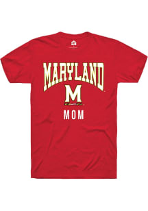 Maryland Terrapins Red Rally Mom Short Sleeve T Shirt