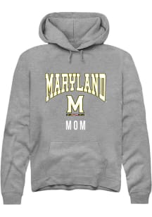 Mens Maryland Terrapins Grey Rally Mom Hooded Sweatshirt