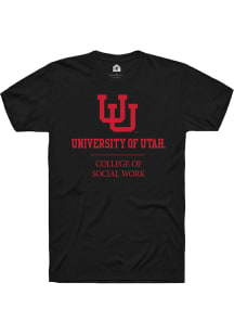Rally Utah Utes Black College of Social Work Short Sleeve T Shirt