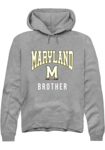 Mens Maryland Terrapins Grey Rally Brother Hooded Sweatshirt