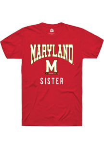 Maryland Terrapins Red Rally Sister Short Sleeve T Shirt