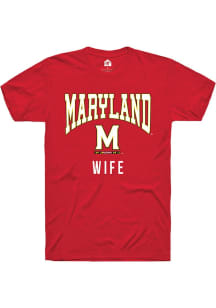 Maryland Terrapins Red Rally Wife Short Sleeve T Shirt