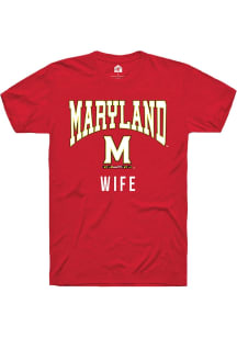 Maryland Terrapins Red Rally Wife Short Sleeve T Shirt