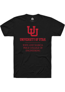 Rally Utah Utes Black John and Marcia Price College of Engineering Short Sleeve T Shirt