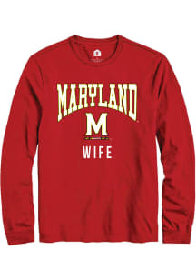 Mens Maryland Terrapins Red Rally Wife Tee