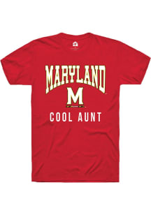 Maryland Terrapins Red Rally Cool Aunt Short Sleeve T Shirt