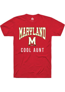 Maryland Terrapins Red Rally Cool Aunt Short Sleeve T Shirt