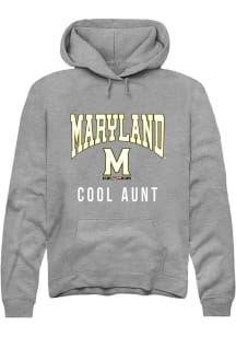 Mens Maryland Terrapins Grey Rally Cool Aunt Hooded Sweatshirt