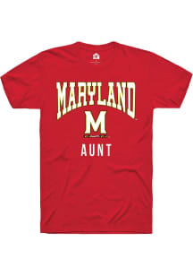 Maryland Terrapins Red Rally Aunt Short Sleeve T Shirt