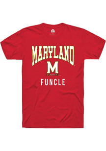 Maryland Terrapins Red Rally Funcle Short Sleeve T Shirt