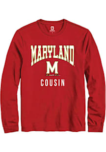 Summit Sportswear Maryland Terrapins Red Cousin Long Sleeve T Shirt