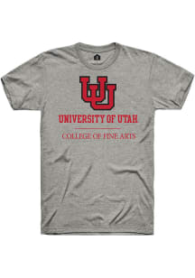 Rally Utah Utes Grey College of Fine Arts Short Sleeve T Shirt